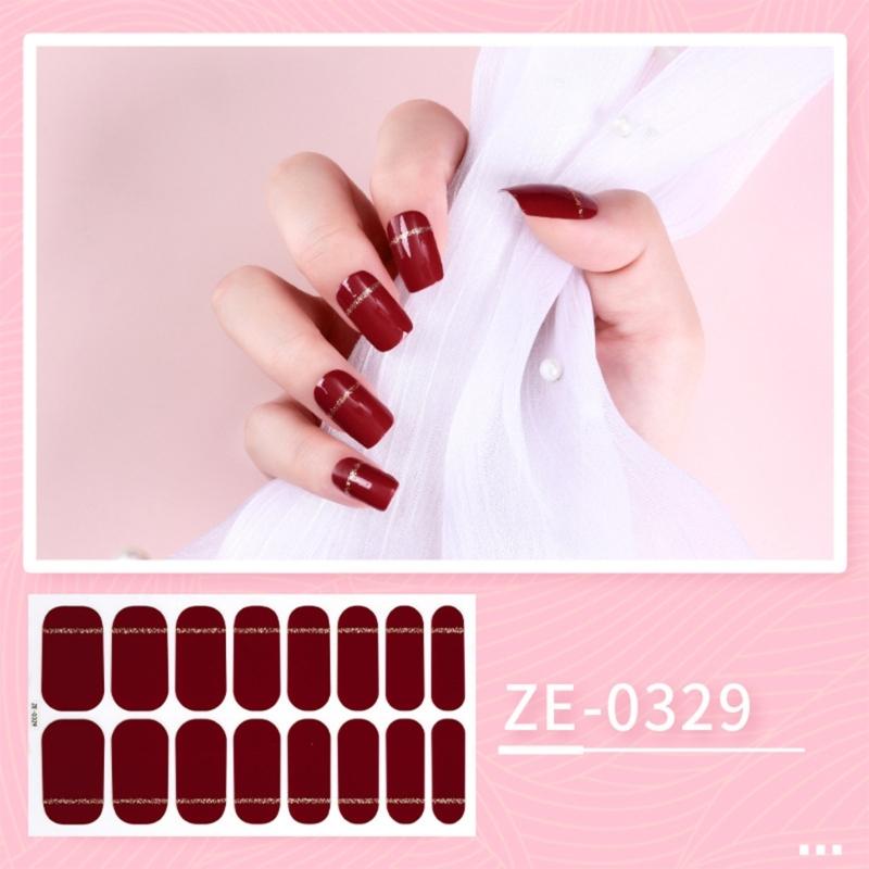 Nail Polish Sticker Nail Strips Nail Polish Art Stickers Wraps Sticker Nails for Women Girls Decorations Birthday Party