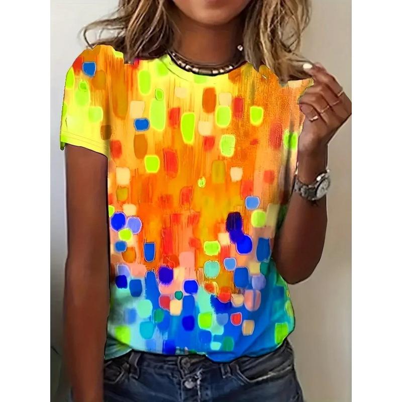 2 New Fashion Casual Versatile Women's Short-sleeved Shirts Can Come To the Picture