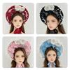 Romance Bonnet Hat Styling Headbands Lace Flower Hairhoop For Women Girl Anime Event Photoshoots And Costume Parties
