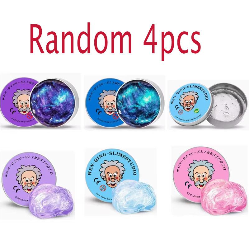 %# Reusable Putty Liquid Crystal Bouncy Slime Toy Set Kid Safe Mud Stress Relief Toys Color Clay Handmade Diy Handgum Playdough