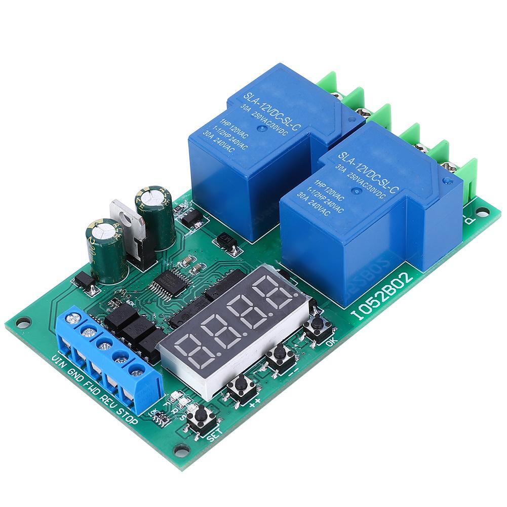 30A12V Multifunction Motor Forward Reverse Controller Start stop Delay Limit Switch Relay