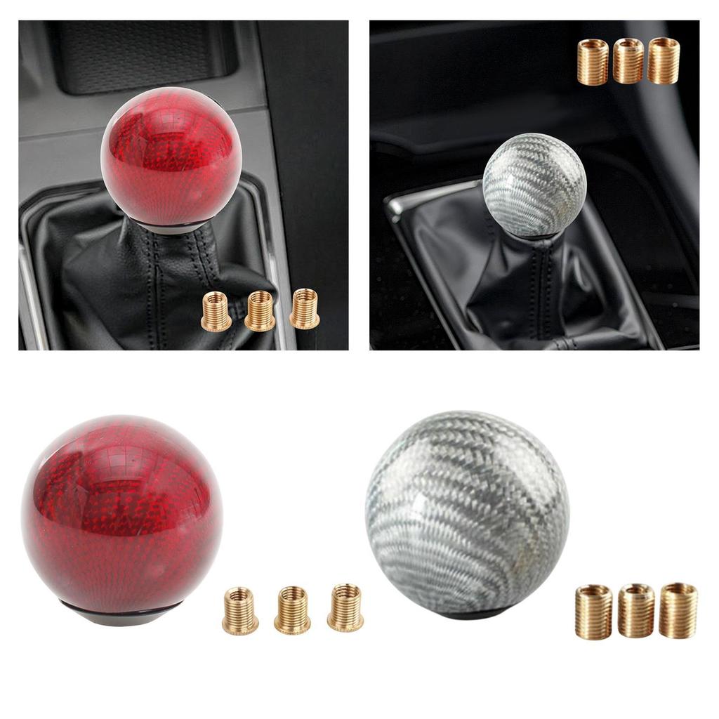 Auto Gear Shifter Knob Gear Shifting Handle Round Ball Interior Decor with Adapters Car Modification for Automotive Truck