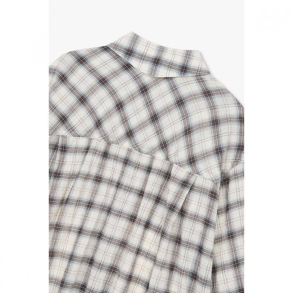 STUDIO TOMBOY Check Pattern Crop Shirt 9176221982