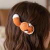 Plush Animal Design Hair Clips Fluffy Soft Bobby Pins Cute Headwear for Students School Daily Wear Hair Decoration