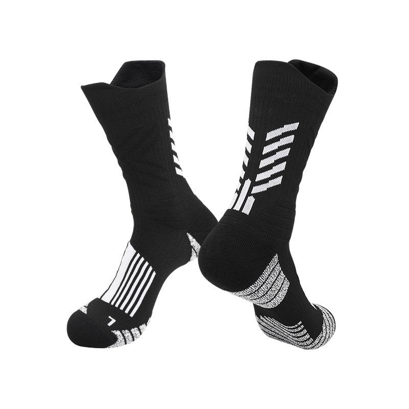 Summer Football Training Socks Non-Slip Medium Tube Socks Wear-Resistant Cushioning Sports Socks Towel Bottom Breathable Football Socks