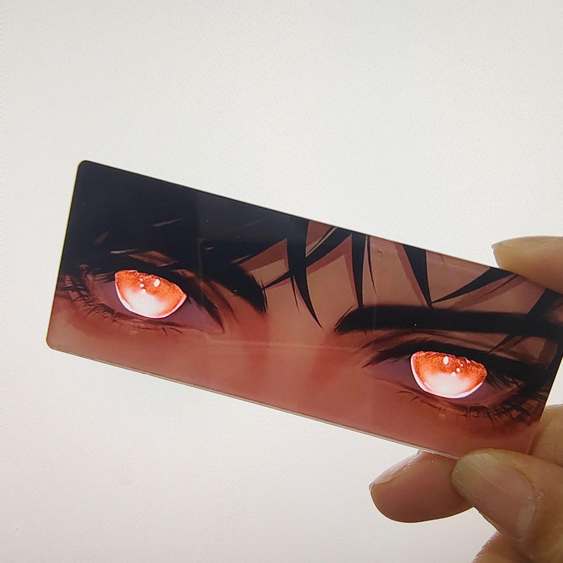 

Нова аніме-периферія Xiaohongshu Jujutsu Kaisen: Прозора картка високої вартості зі світловідбиваючими очима Годжо Сатору Reflective sheet---6