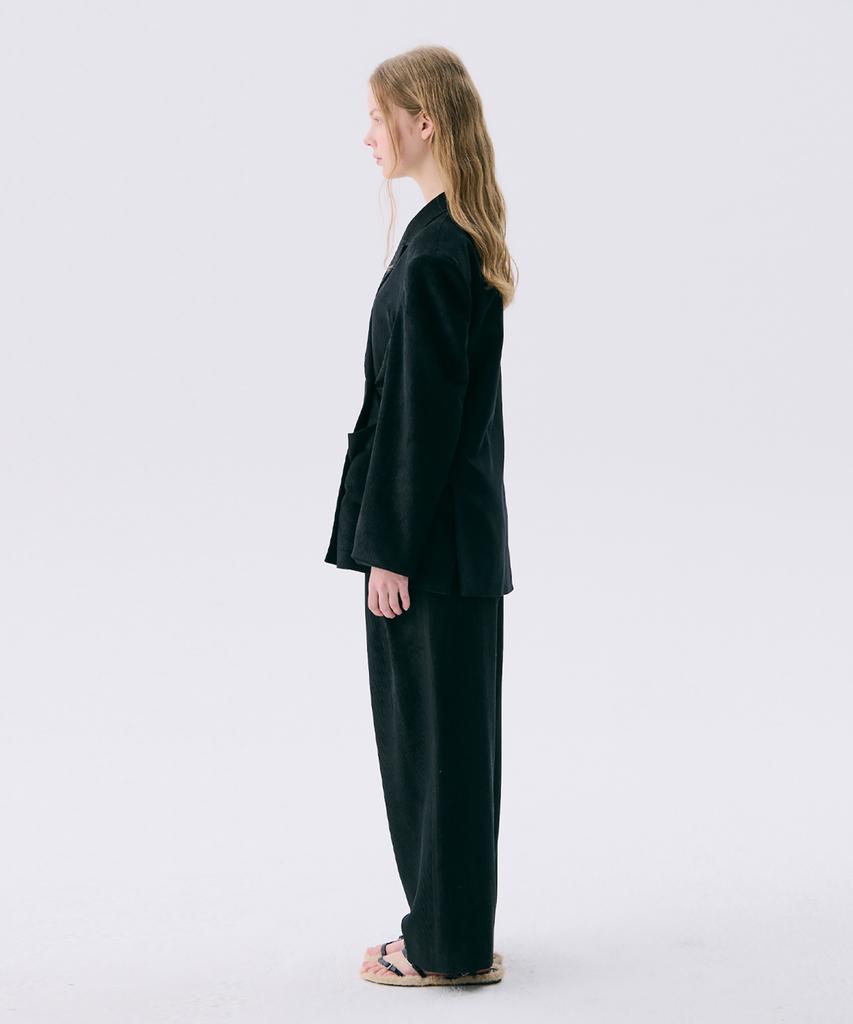 WNDERKAMMER 25 Corduroy Wide Pants_Black