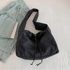 Borsa a tracolla con coulisse casual per donna, borsa a mano di grande capacità, borsa sportiva da palestra, borsa per la spesa, borsa a tracolla da ragazza