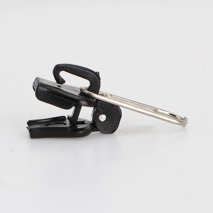 Zipper Repair Kit - Fixer - 6 Pieces - Universal - Metal - Black