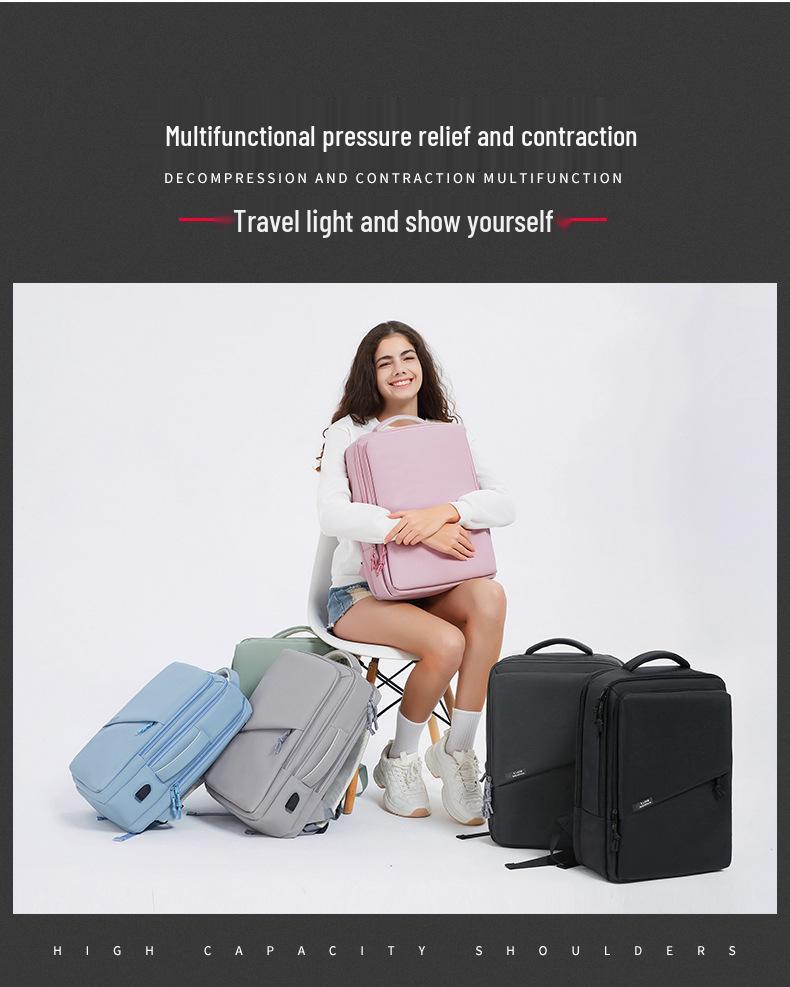 Trendy Waterproof Large-Capacity Backpack for Men & Women - Stylish for Travel & School