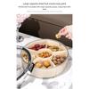Candy Nuts Storage Serving Tray Multi Section Design Clear Lid Snacks Fruit Platter Organizers For Living Room Decors