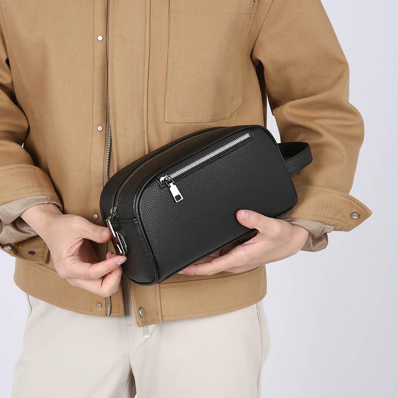 New Men's Handbag with Password Lock, Stylish Large Capacity Casual Multi Pocket Clutches for Men Wallet