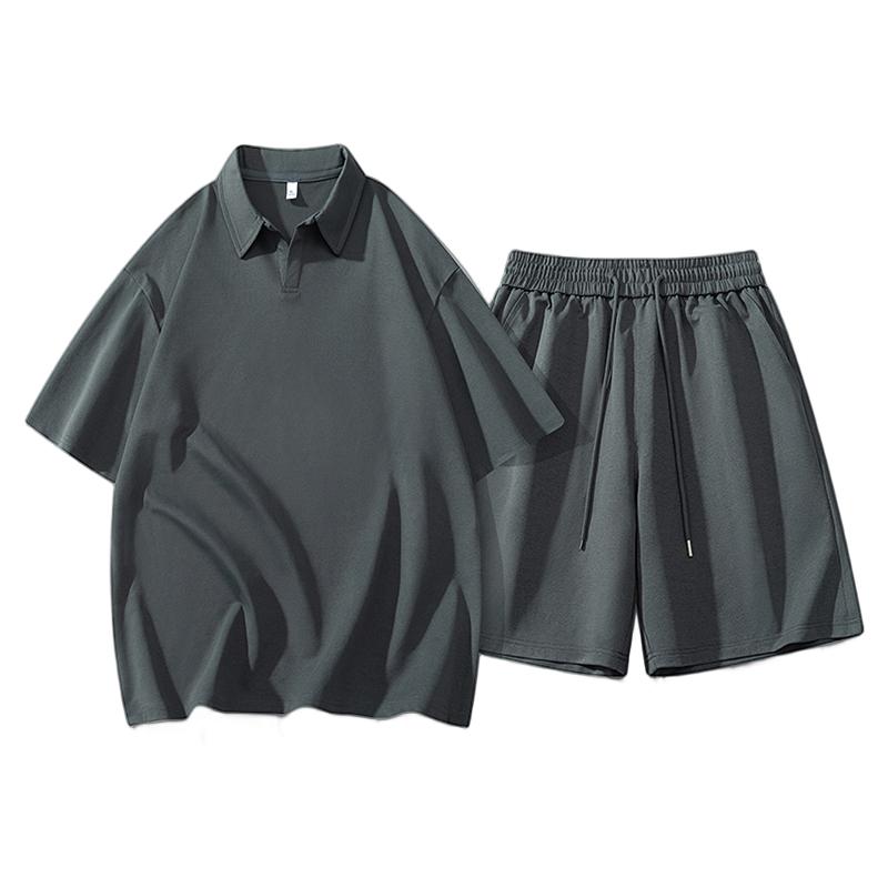 Plus Size Men's Casual And Versatile Men's Sports Two-piece Set