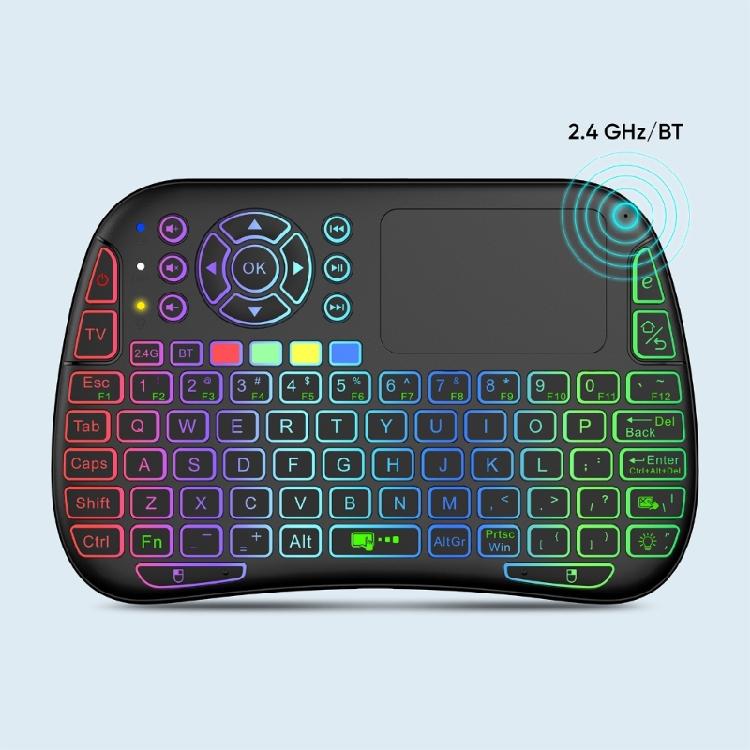2.4GHz Mini Wireless Keyboard w/ Touchpad,Keyboard,LED Backlit,Portable Keyboard