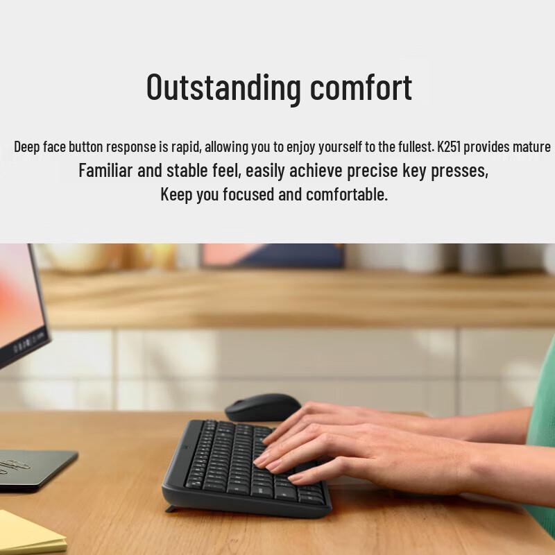 Logitech K251 Dual-Mode Wireless Bluetooth Office Keyboard