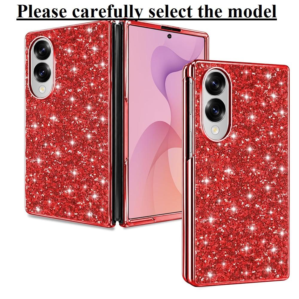 Fold8 / Ultra luxusní třpytivý pokovený Bling kryt pro Samsung Galaxy Z Fold 8 Ultra 7 6 5 Fold8 ZFold Pevný PC nárazuvzdorný kryt