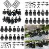 Moc Military Building Block Set Black Swat Jeep With Small Granule Assembly Toy Bag Pieces)