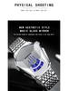 Men's Trendy Motorcycle Concept Watch with Black Technology