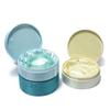 Round Shape Brocade Jewelry Box Chinese Style Silk Lined Jewelry Box  for Bracelet Bangle Storage