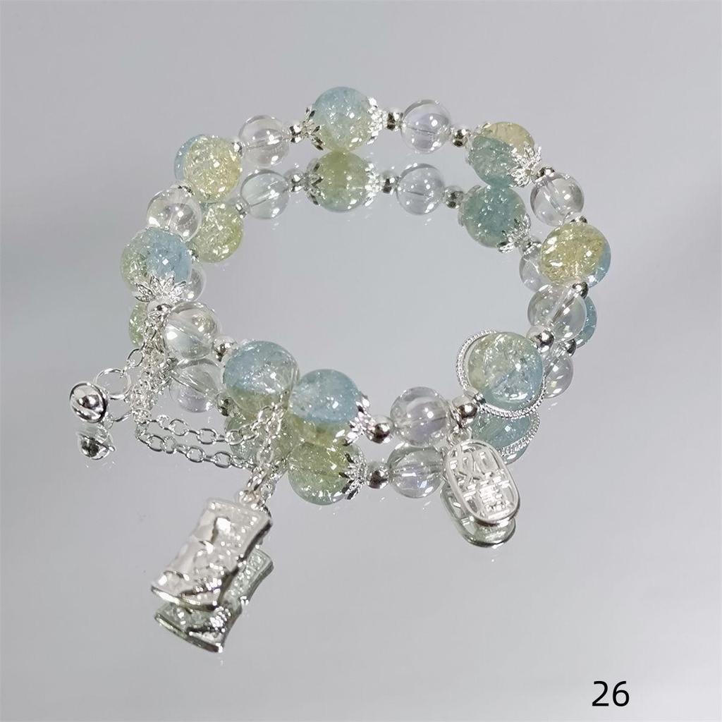 Mori Style Mermaid Crystal Bracelet - Sweet, Versatile Design for Women, Students, and Best Friends.