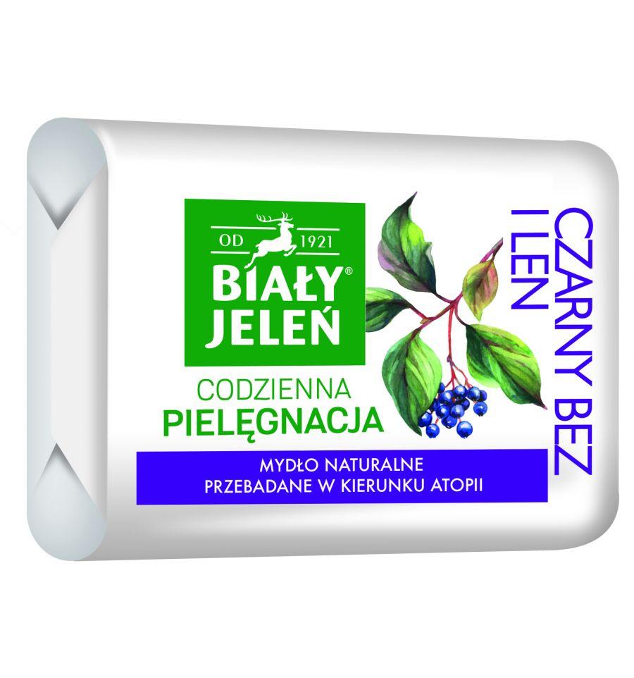 Biały Jeleń Mydło hipoalergiczne czarny bez, 100g