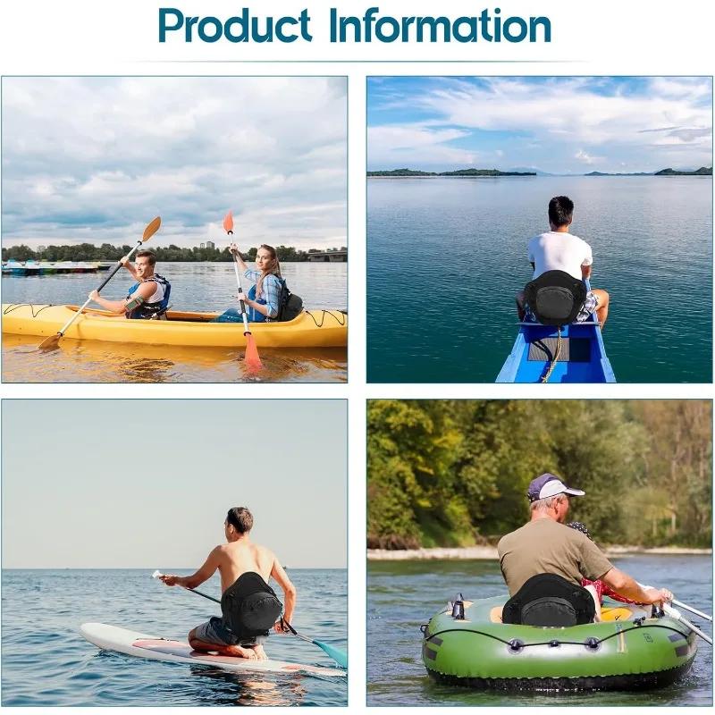 Thickened Backrest Seat Adjustable Kayak Sea Canoe Seat Universal Padded Paddle Board Seat for Kayaking Canoeing Rafting Fishing