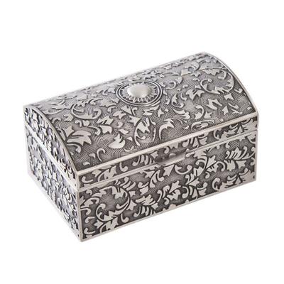 Gift Metal Jewelry Box European Style Vintage Trinket Storage Box Rustless Large Capacity Treasure Chest Case Women
