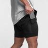 Men's Double-Layer Quick-Dry Running Shorts: Breathable, Trendy, and Casual for Outdoor Sports