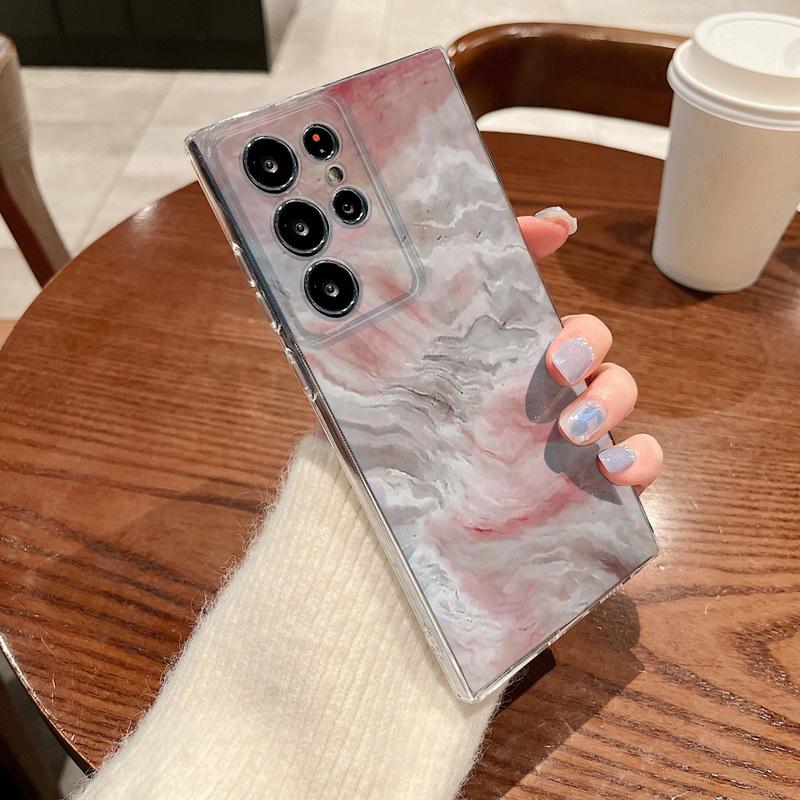 Luxury Marble Pattern Phone Case For Samsung Galaxy S26 S25 S24 S23 Ultra S22 S26 Plus S24 S21 FE S25 Edge Clear TPU Soft Cover