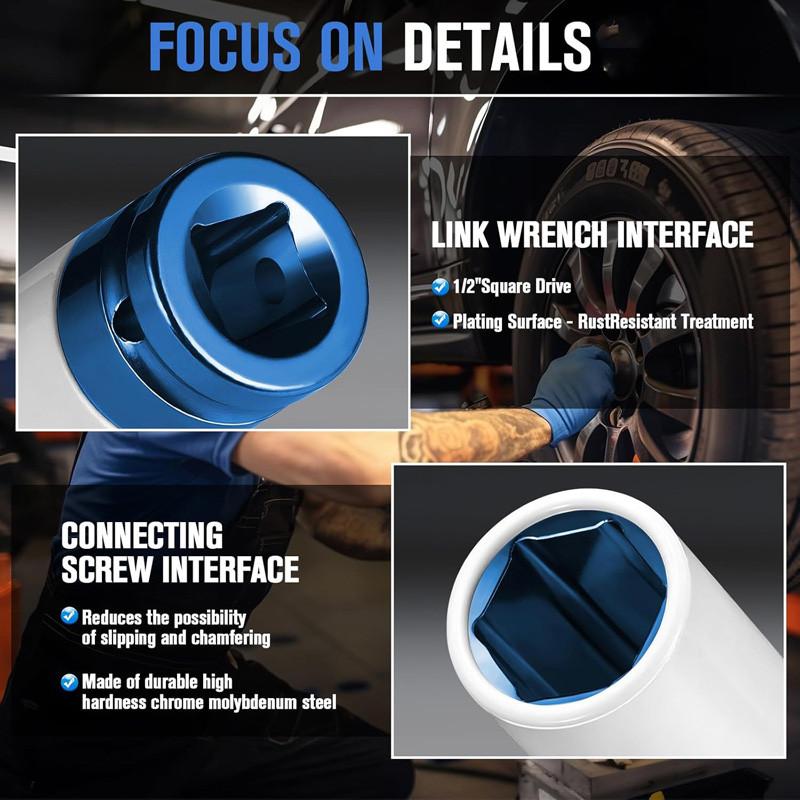 3/5set Drive Wheel Protector Impact Socket Impact Sleeve Set Durable Plastic Sleeves 15mm/17mm/19mm/21mm/22mm