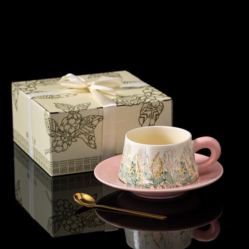 

OLOEY Light Luxury Coffee Mug with Saucer 260ml