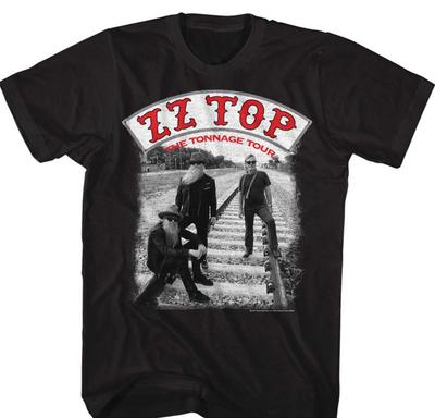 Nieuwe ZZ Top The Tonnage Zwart uniseks Alle maten Shirt FN081 Unisex T-shirt