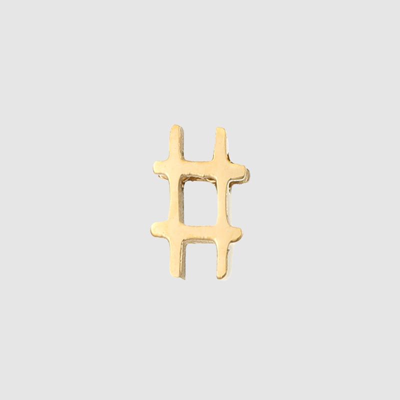 Stainless Steel Symbol Pendant for DIY Jewelry - European & American Style Steel Color