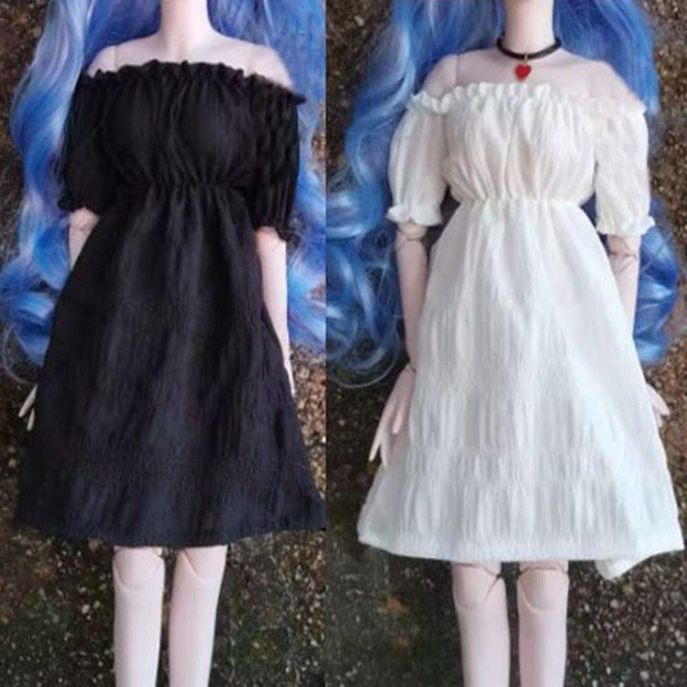 

Кукла ручной работы, белые/черные/красные платья, юбка для 1/3 1/4 1/6 Bjd, куклы, игрушки для девочек, 30/45/60 см White 30cm
