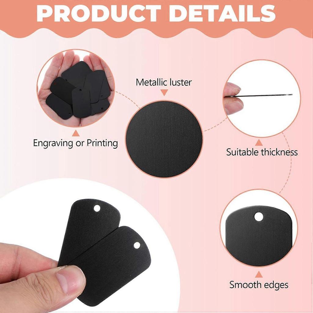 Aluminum Stamping Blanks Engraving Blank Tags 150 Pack, Laser Engraving Blanks Tags, Metal Business Card, DIY Projects