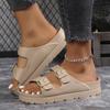 Fashion Summer Women Slipper Outdoor Beach Sandals EVA Platform flip flops For House Slides buckle Soft Thick Sole Sandals