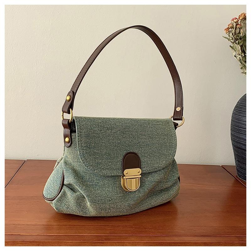 

Новая нишевая ретро сумка-мессенджер женская сумка-седло с индивидуальностью высококлассная тканевая сумка на одно плечо сумка-подмышка синий