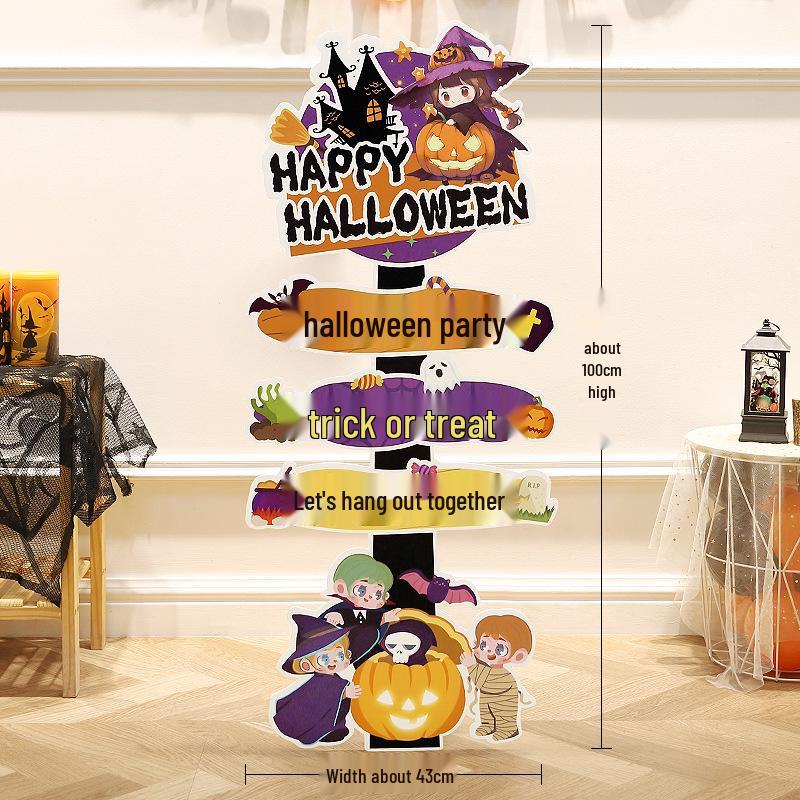 Halloween Pumpkin Lantern Board Standee for Outdoor/Kindergarten Decorations