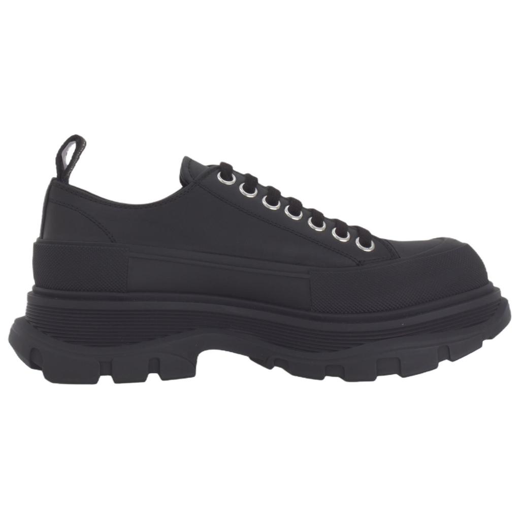 Alexander McQueen Tread Slick Canvas Sneakers 'All Black' Men's 705662WHZ621081