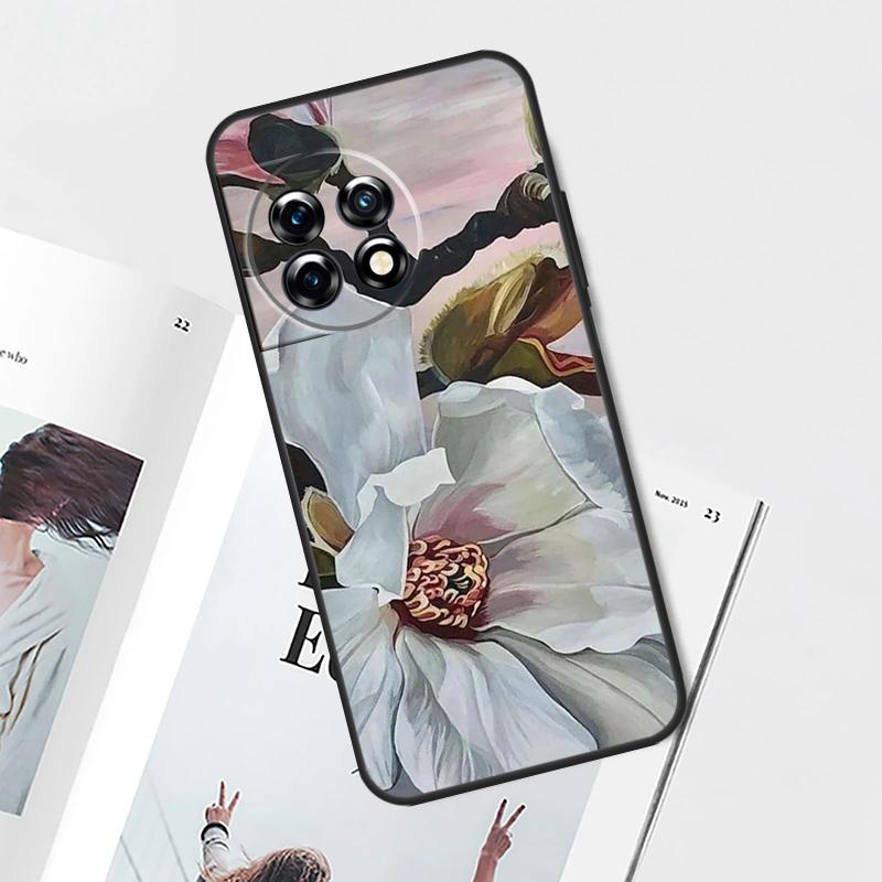 3D Flower Relief Case For OnePlus Nord CE 5 3 4 Lite N20 N30 OnePlus 15 13 12 11 10 Pro 12R 13R 10T 13T Cover