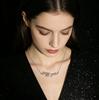 Creative Happee Letter Pendant Necklace, Exquisite Anti-fade Fashion Clavicle Chain for Women