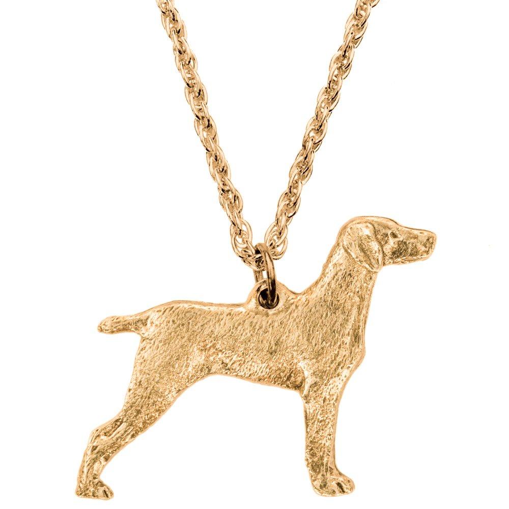 Weimaraner British-made Art Dog Pendant Necklace Collection