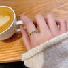 Year coin ring women's fashion ins style niche design ring open jewelry