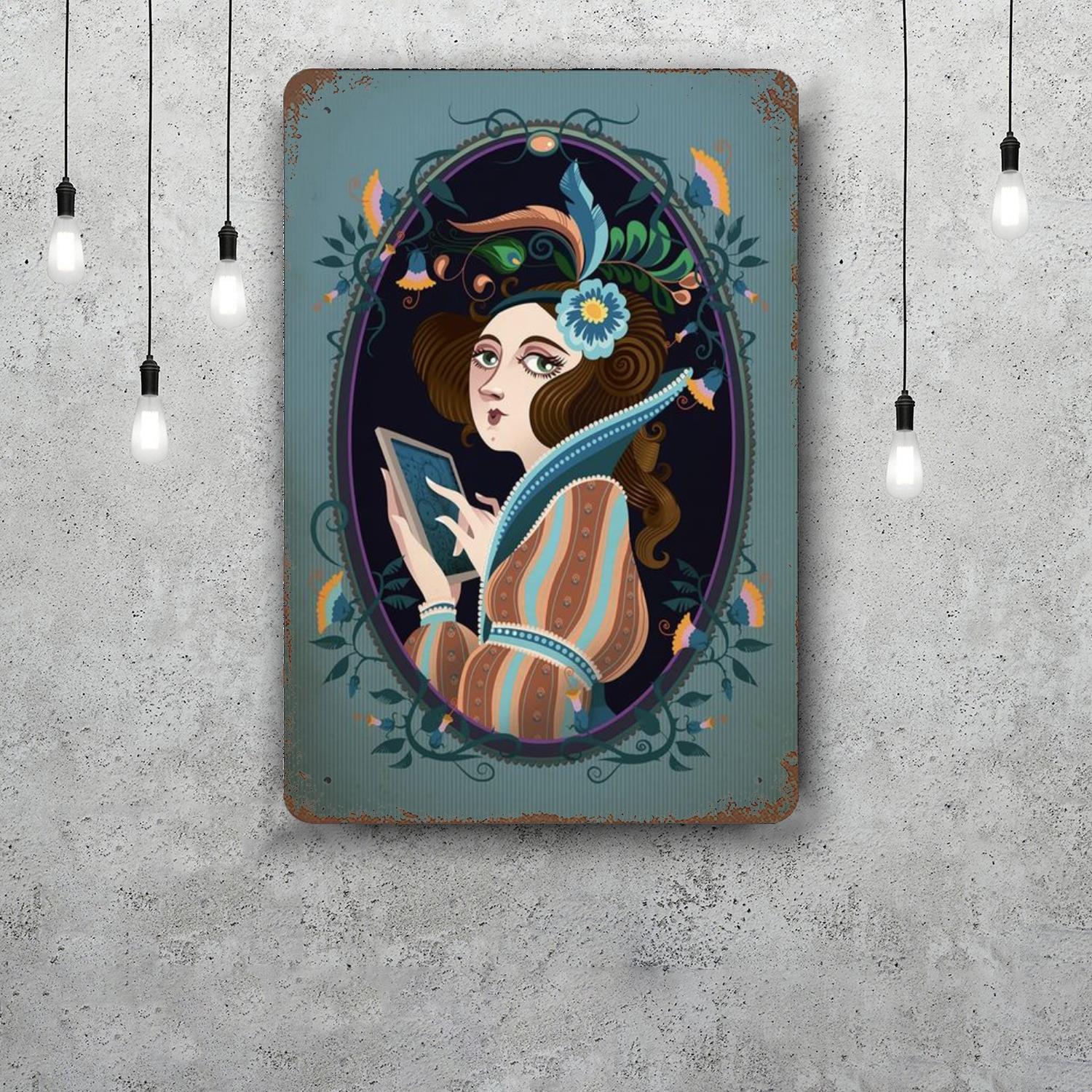 

ada lovelace Classic Poster Rusty Metal Plaque Retro Decorative Plate Bar Man Cave Garage Club Metal Sign Wall Decoration 20x30cm（7.8x11.8inch）