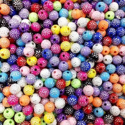40 Uds. De cuentas sueltas de diamantes de imitación brillantes de 8mm, accesorios de joyería DIY