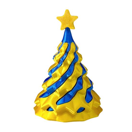 3D Printed Spiral Christmas Tree Toy Impossible Passthrough Sculpture Vortex Thread Illusion Stress Relief Kids Adults Mini Spiral Cone Fidget Toy