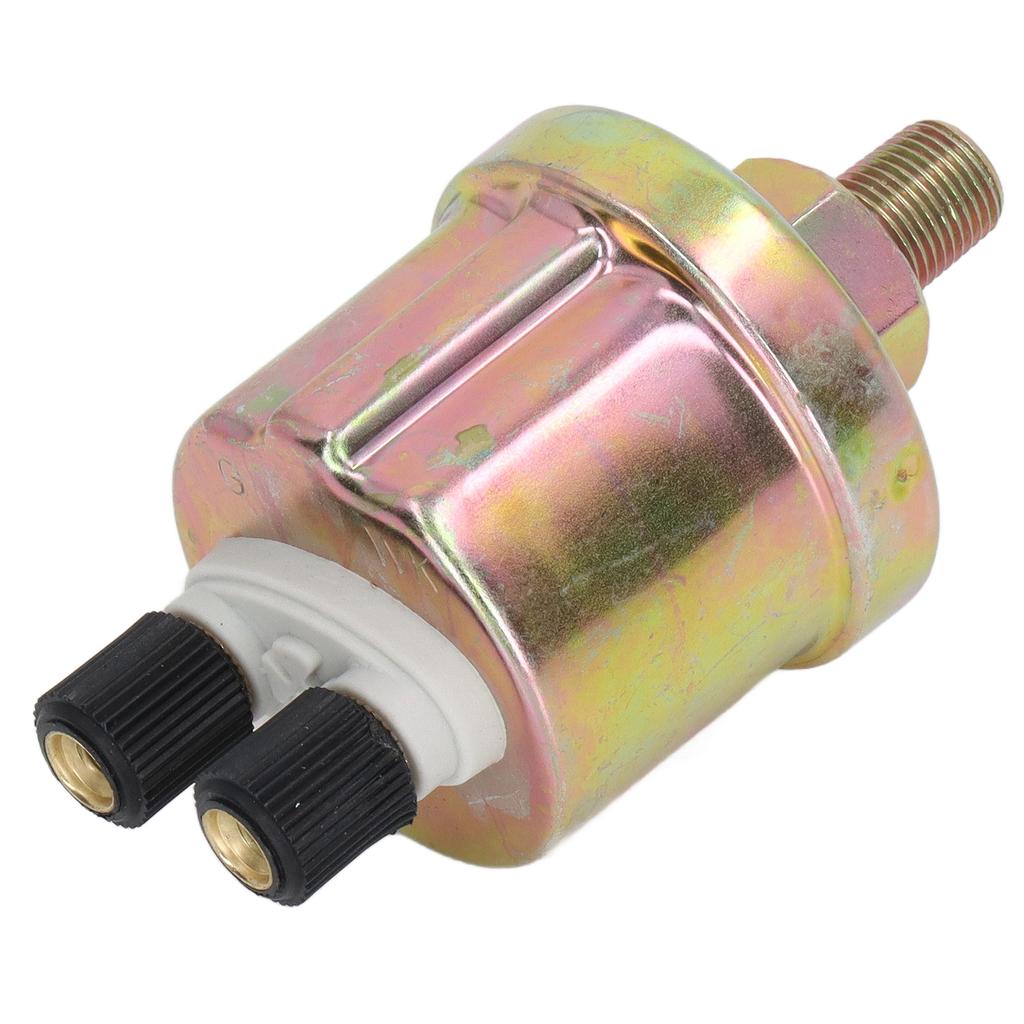 Oil Pressure Sensor Aluminium Alloy Stable Generator Oil Pressure Sensor for VDO 1 8 NPT 0‑10Bar Glossy Finish Double