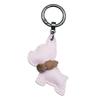Mini French Bulldog PU Leather Keychain Lovely Designing Pendant Keyring Hanging Ornament for Car Key and Bags