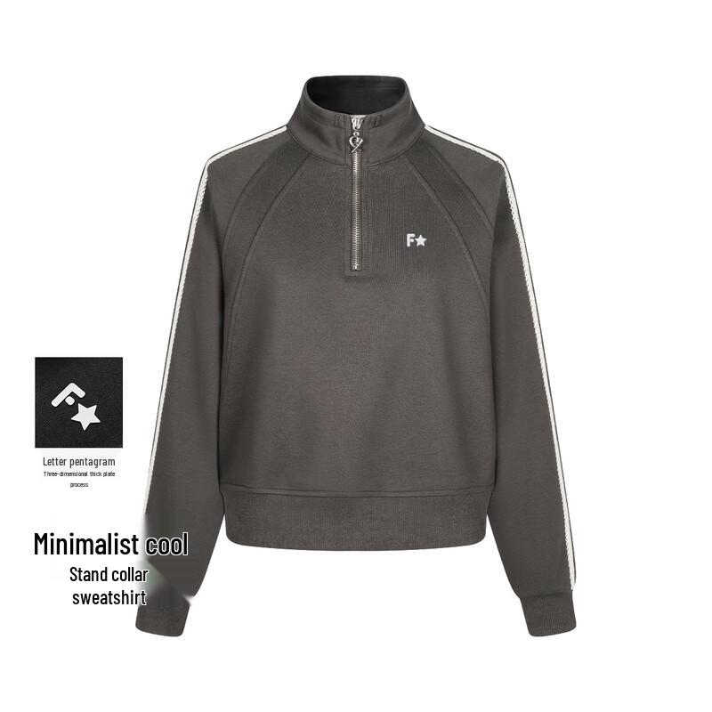 

FivePlus Women s Half-Zip Raglan Sleeve Sweatshirt L