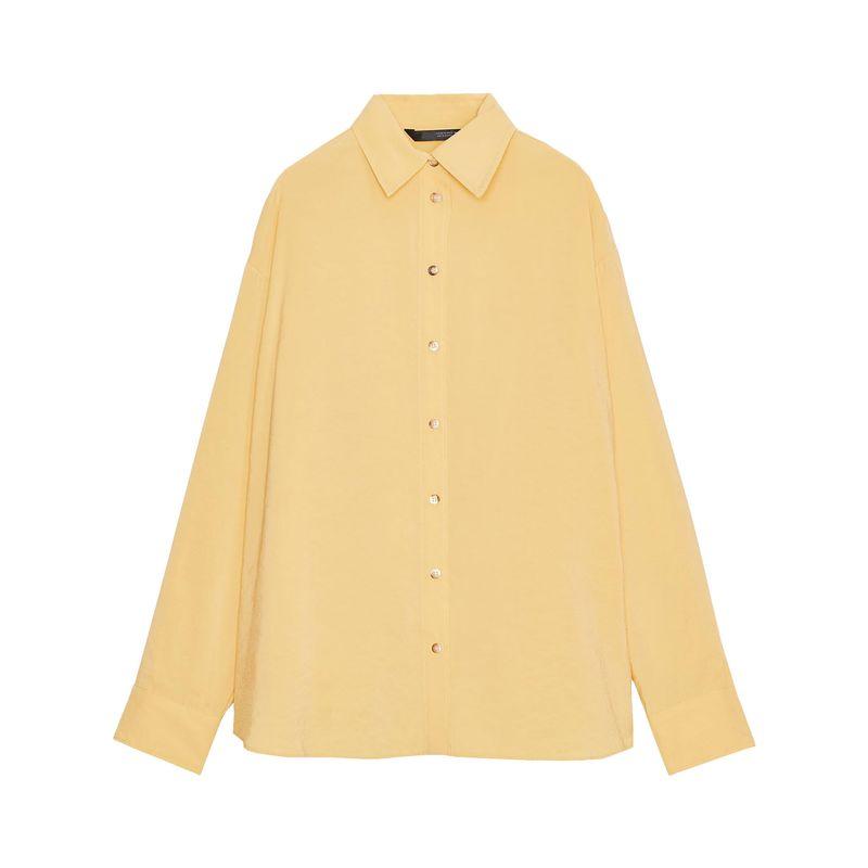 Zaprha 2025 Autumn New Fashion Loose Long Sleeve Casual Drape Shirts Women Idle Style 8522117